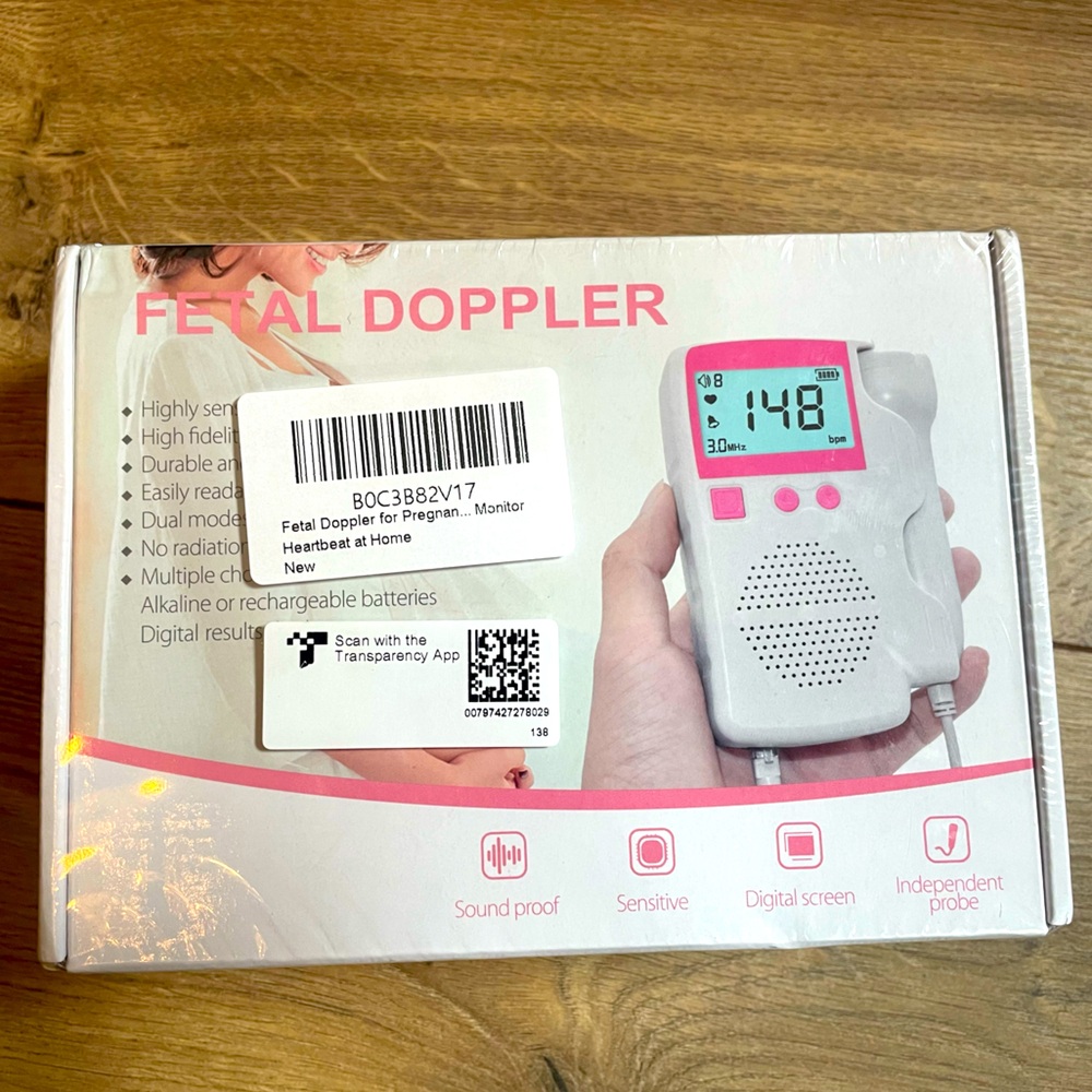 New Baby Heartbeat Fetal Doppler Pregnancy - wrapped in box. Retail $130